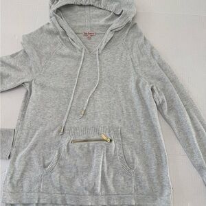 Juicy Couture Light Gray Hoodie with Gold Details